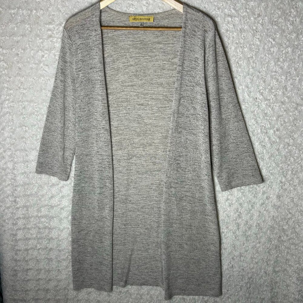 Nipon Boutique Women’s‎ Medium Open Front Thin Cardigan Flowy Jacket